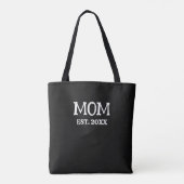 Custom Minimalist Mom Established New Mom Gift トートバッグ (裏面)