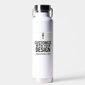 Custom Minimalist Personalized Company Branded  ウォーターボトル (正面)