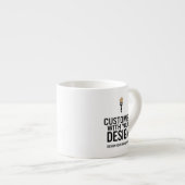 Custom Minimalist Personalized Company Branded  エスプレッソカップ (正面右)