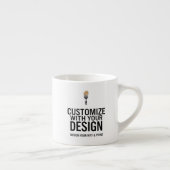 Custom Minimalist Personalized Company Branded  エスプレッソカップ (右)