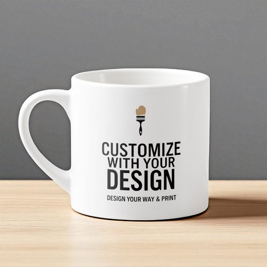 Custom Minimalist Personalized Company Branded  エスプレッソカップ