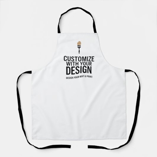 Custom Minimalist Personalized Company Branded エプロン (正面)