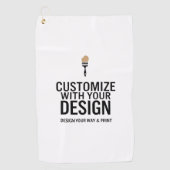 Custom Minimalist Personalized Company Branded  ゴルフタオル (正面)