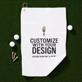Custom Minimalist Personalized Company Branded  ゴルフタオル