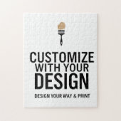 Custom Minimalist Personalized Company Branded  ジグソーパズル (縦)