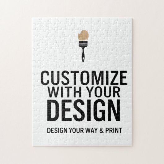 Custom Minimalist Personalized Company Branded ジグソーパズル (縦)