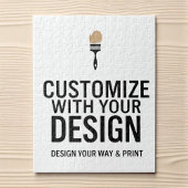 Custom Minimalist Personalized Company Branded  ジグソーパズル