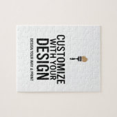 Custom Minimalist Personalized Company Branded  ジグソーパズル (横)