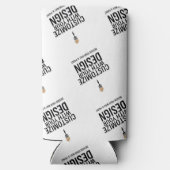 Custom Minimalist Personalized Company Branded  スリム缶クーラー (裏面)