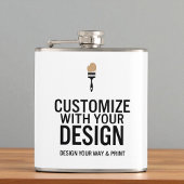 Custom Minimalist Personalized Company Branded  フラスク