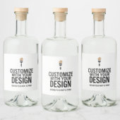 Custom Minimalist Personalized Company Branded  リキュールボトルラベル (ボトル)