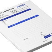 Custom Minimalist Small Business Invoice Receipt ノートパッド