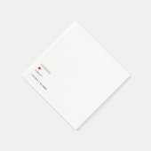 Custom Minimalistic Wedding Napkins スタンダードカクテルナプキン (角)