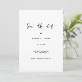 Custom Minimalistic Wedding Save the Date セーブザデート (スタンド正面)