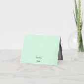 Custom Mint Green Photo Graduation Thank You Cards サンキューカード (裏面)