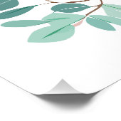 Custom Mint Labrador Retriever Silhouette Poster ポスター (コーナー)