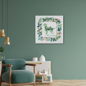 Custom Mint Labrador Retriever Silhouette Poster ポスター