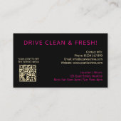 Custom Mobile Car Wash Business Cards, On-Site  名刺 (裏面)