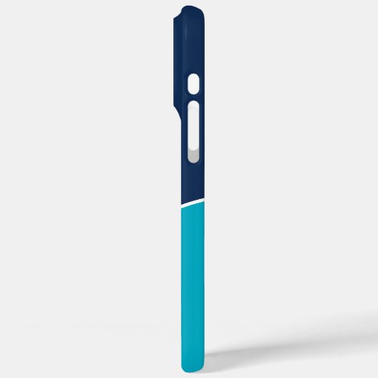 Custom Modern Blue Minimalist Case-Mate iPhoneケース (裏面 / 左)