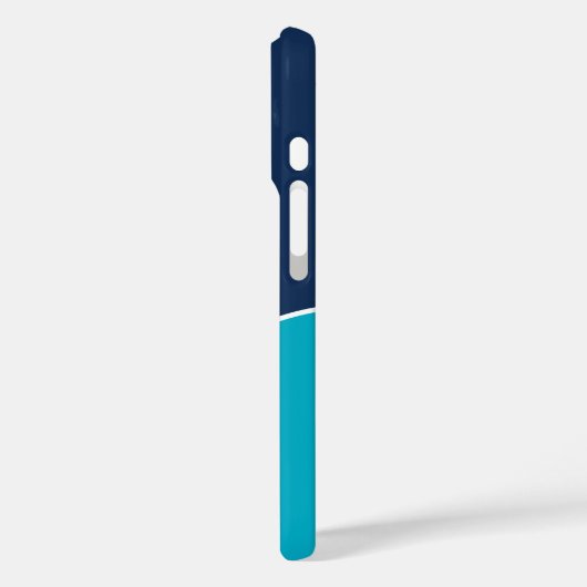 Custom Modern Blue Minimalist Case-Mate iPhoneケース (裏面 / 左)