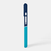 Custom Modern Blue Minimalist iPhone 16ケース (左側面)