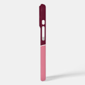 Custom Modern Bordeaux Pink Minimalist Case-Mate iPhoneケース (裏面 / 左)
