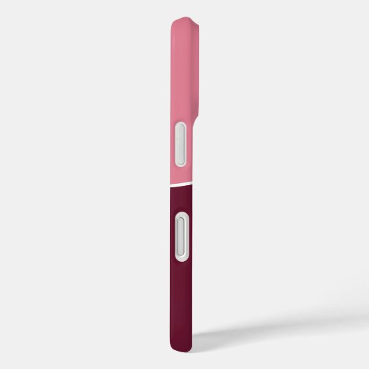 Custom Modern Bordeaux Pink Minimalist Case-Mate iPhoneケース (裏面 / 右)