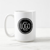 Custom Modern Business Logo Branded Coffee  コーヒーマグカップ (左)