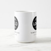 Custom Modern Business Logo Branded Coffee Mug コーヒーマグカップ (中央)