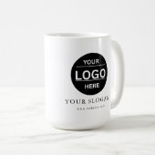 Custom Modern Business Logo Branded Coffee Mug コーヒーマグカップ (正面右)