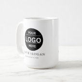 Custom Modern Business Logo Branded Coffee Mug コーヒーマグカップ (正面左)