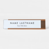 Custom Modern Business Promotional デスクネームプレート (正面)