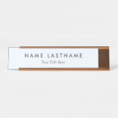 Custom Modern Business Promotional デスクネームプレート (正面)