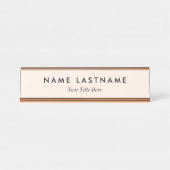 Custom Modern Business Promotional デスクネームプレート (正面)