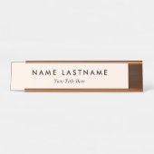 Custom Modern Business Promotional デスクネームプレート (正面)