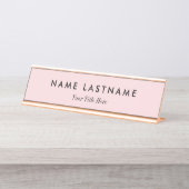 Custom Modern Business Promotional デスクネームプレート (正面)