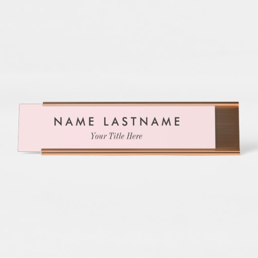 Custom Modern Business Promotional デスクネームプレート (正面)