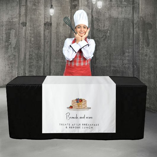 Custom Modern Business Table Runner Banner Brunch タペストリー