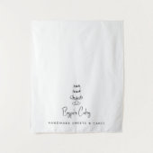 Custom Modern Business Table Runner Banner Cake タペストリー (正面)