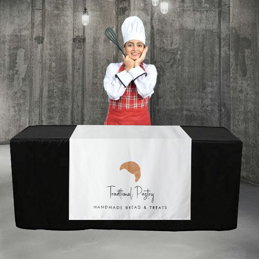 Custom Modern Business Table Runner Banner Pastry タペストリー