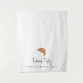 Custom Modern Business Table Runner Banner Pastry タペストリー (正面)
