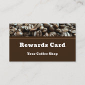 Custom Modern Cafe Coffee Shop Reward Customer ロイヤリティカード (正面)