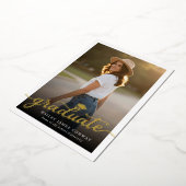 Custom Modern Chic Typography Graduation Foil Card 箔シーズンカード (回転した状態)