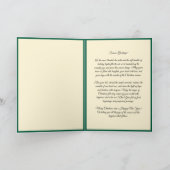 Custom Modern Christmas Tree Holiday Greeting Card シーズンカード (内部)