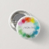 Custom Modern Colorful Template Hand Script Trendy 缶バッジ (正面&裏面)