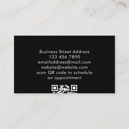 Custom Modern Cool Blue Tech Professional Business コーリングカード (裏面)