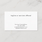 Custom Modern Cool Logo Technology Professional 名刺 (裏面)