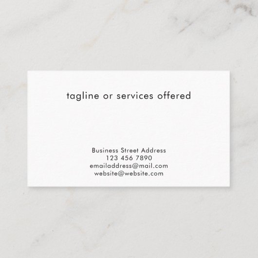 Custom Modern Cool Logo Technology Professional 名刺 (裏面)