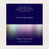 Custom Modern Cool QR Code Christian Church Pastor 名刺 (外部フラット)