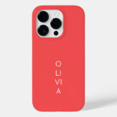 Custom Modern Coral Minimalist Case-Mate iPhoneケース (裏面)